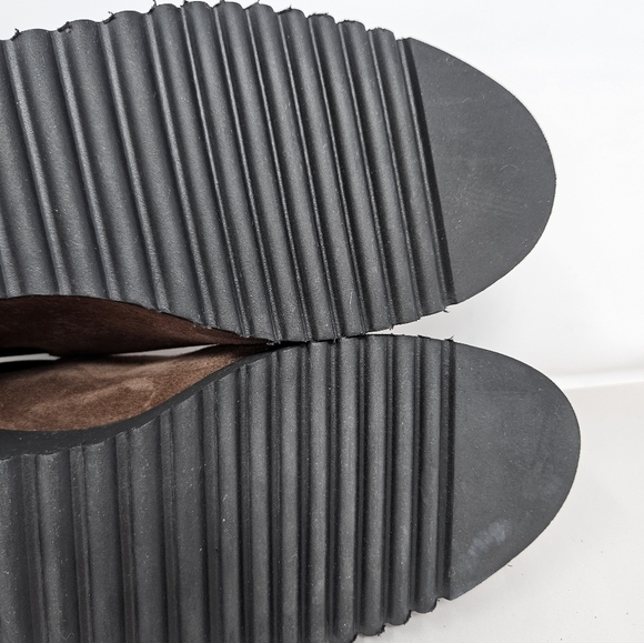 Amalfi By Rangoni Womens Bootie Sz 11.5M Enrico Chelsea Brown Suede Lightweight - Picture 8 of 13